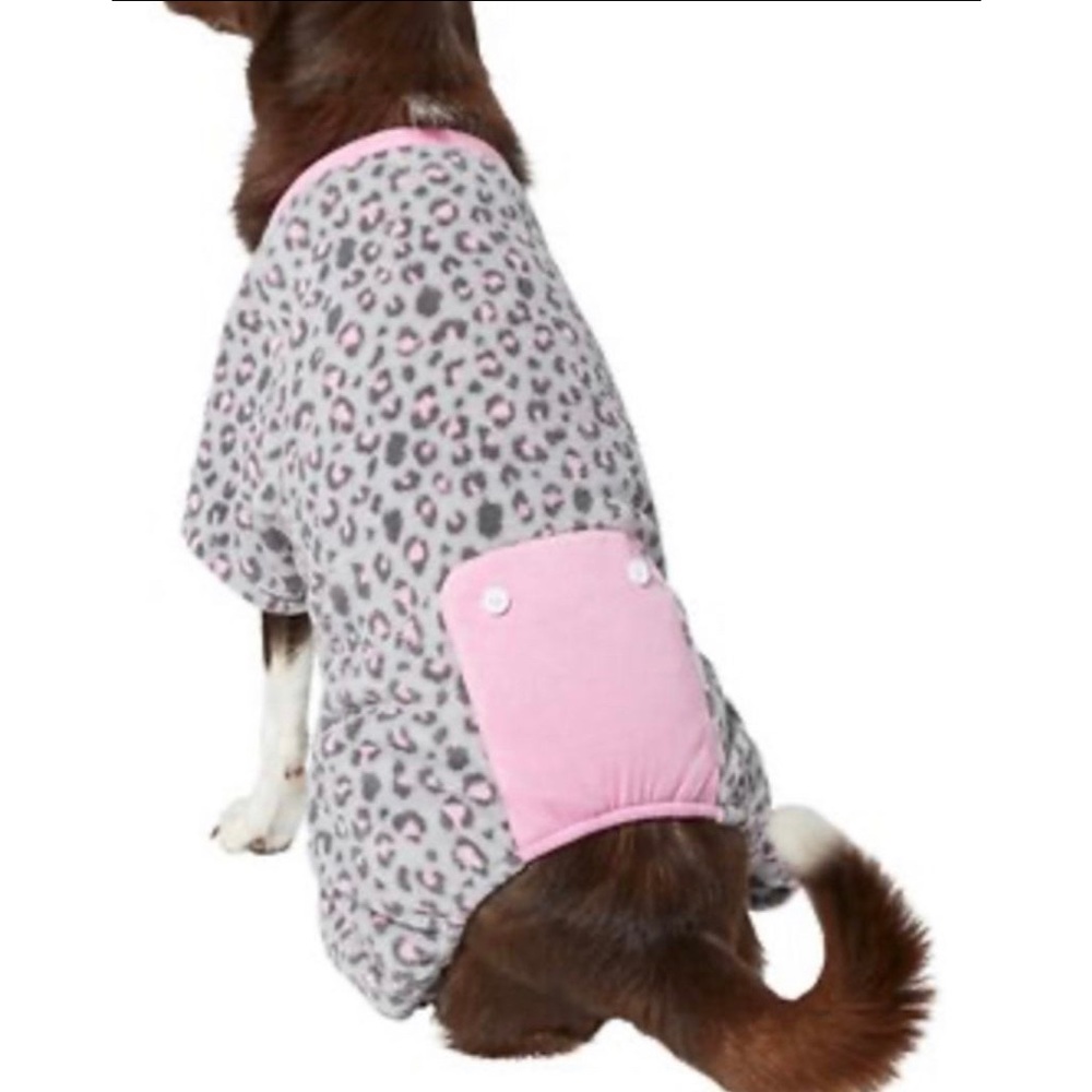 Wag-A-Tude Dog Pjs (Animal Print)-Size Large